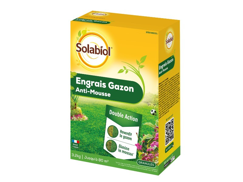 Engrais gazon anti-mousse 3.2 Kg