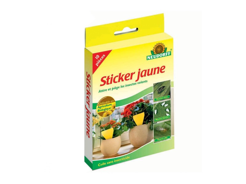 STICKER JAUNE- 10 mini pièges
