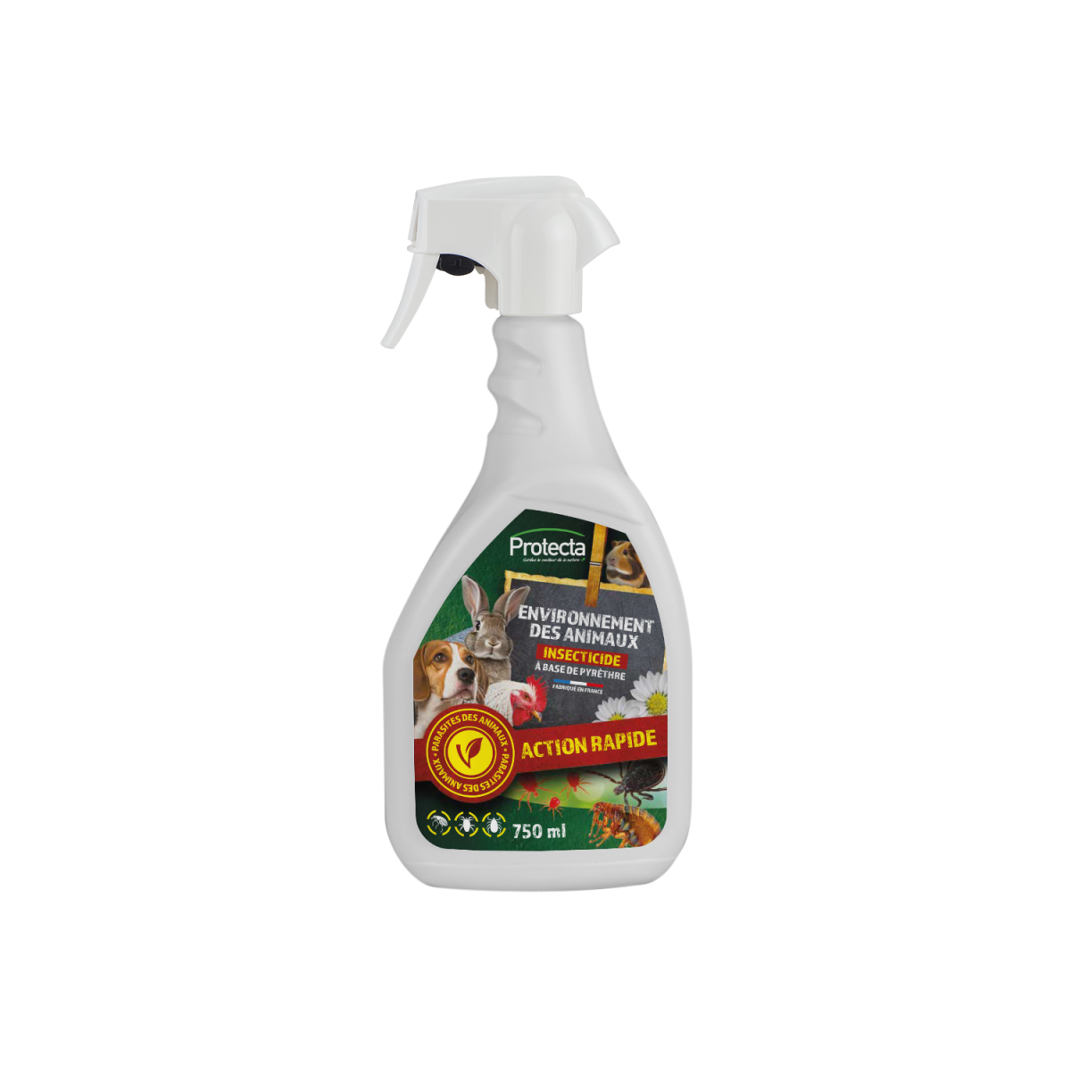 Spray parasites environnement des animaux 750ml