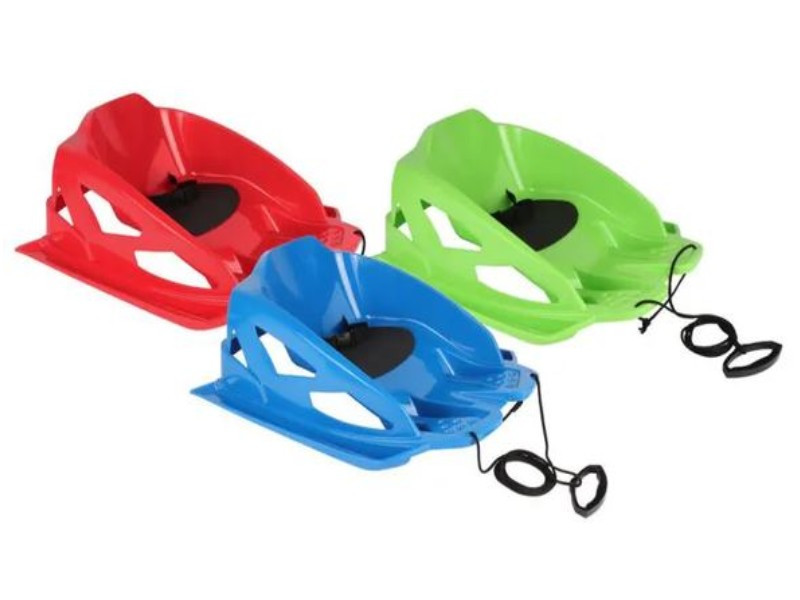 LUGE ENFANT BEBE AVEC CEINTURE ET CORDE DE TRACTION
